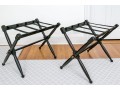 Vintage Restoration Hardware Luggage Racks Canvas And Wood