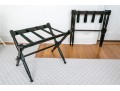 Vintage Restoration Hardware Luggage Racks Canvas And Wood