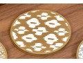 Decorative Crate And Barrel Wooden Tray With Assorted 12 Coasters