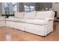 Hickory Chair Down Filled Three Seat Sofa With Two Accent Custom Pillows
