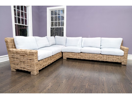High Quality Hand Braided Woven Sectional By John Himmel