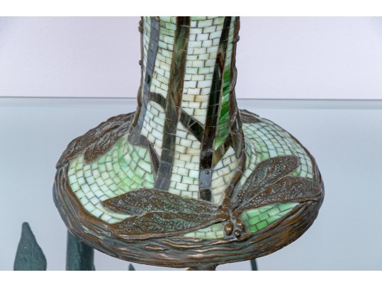 Dragonfly Motif Mosaic Standard And Stained Glass Frame