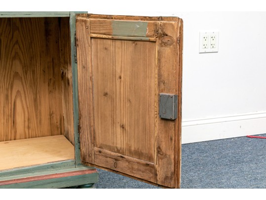 Vintage Hand Painted Pine Cabinet