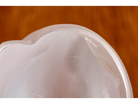 Charming French, Lalique Frosted Crystal Seated Cat