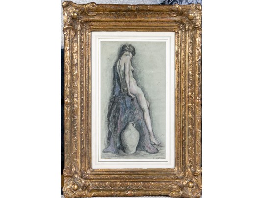 Stunningly Framed Vintage Nude Drawing