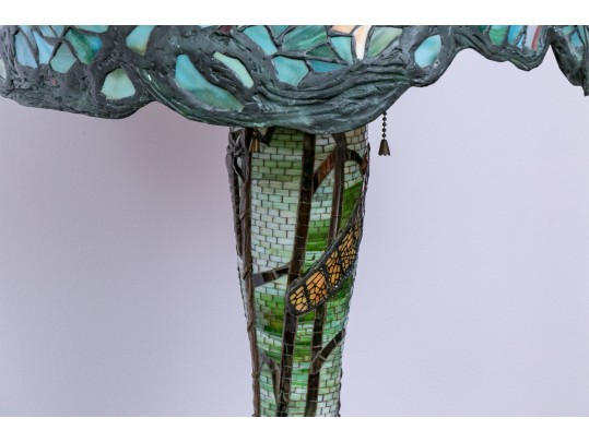 Dragonfly Motif Mosaic Standard And Stained Glass Frame