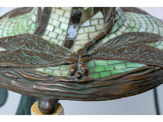 Dragonfly Motif Mosaic Standard And Stained Glass Frame