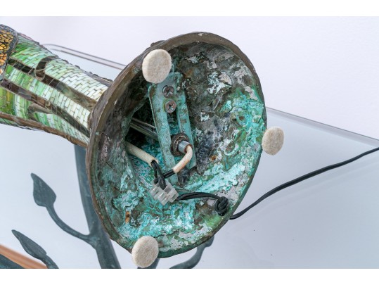 Dragonfly Motif Mosaic Standard And Stained Glass Frame