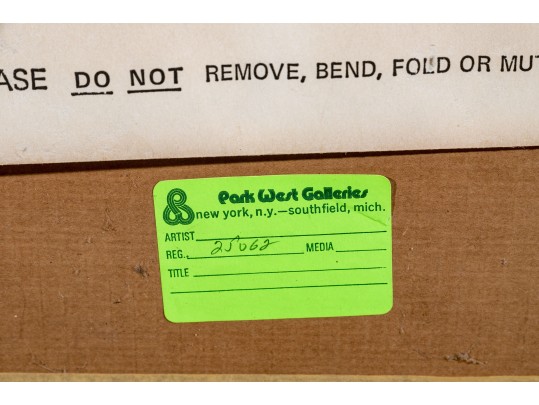 Salvador Dali (France, Spain, 1904-1989) Color Wood Engraving, Divine Comedy, Purgatory Canto 14