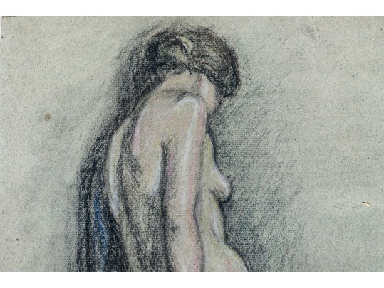 Stunningly Framed Vintage Nude Drawing