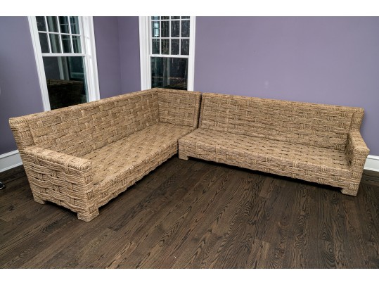 High Quality Hand Braided Woven Sectional By John Himmel