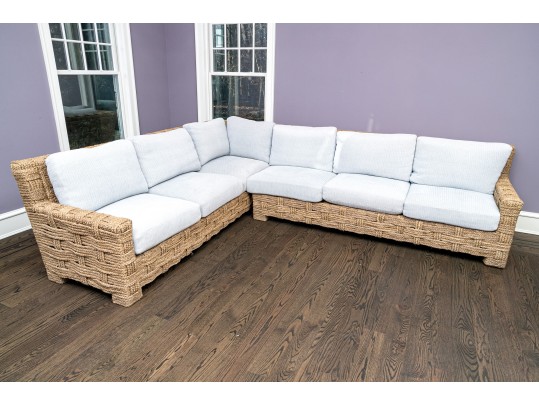 High Quality Hand Braided Woven Sectional By John Himmel