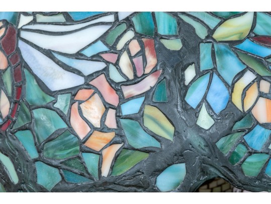 Dragonfly Motif Mosaic Standard And Stained Glass Frame