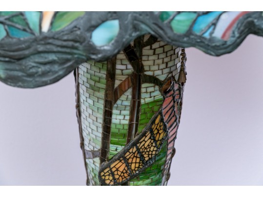 Dragonfly Motif Mosaic Standard And Stained Glass Frame