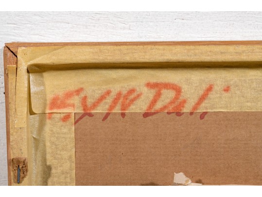 Salvador Dali (France, Spain, 1904-1989) Color Wood Engraving, Divine Comedy, Purgatory Canto 14