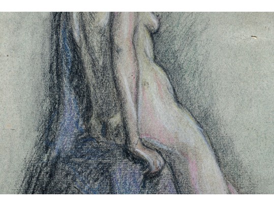 Stunningly Framed Vintage Nude Drawing