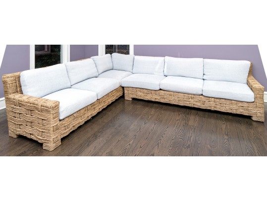 High Quality Hand Braided Woven Sectional By John Himmel
