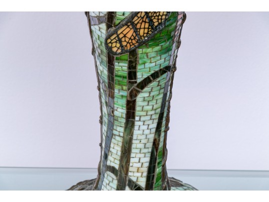 Dragonfly Motif Mosaic Standard And Stained Glass Frame