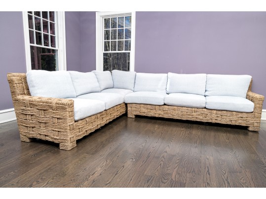 High Quality Hand Braided Woven Sectional By John Himmel