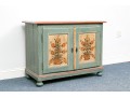 Vintage Hand Painted Pine Cabinet