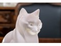 Charming French, Lalique Frosted Crystal Seated Cat