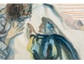 Salvador Dali (France, Spain, 1904-1989) Color Wood Engraving, Divine Comedy, Purgatory Canto 14