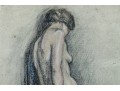 Stunningly Framed Vintage Nude Drawing
