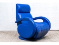 American Leather Decorator Blue Club Chair