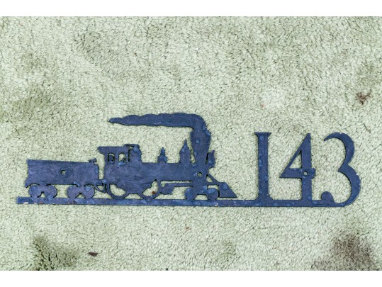 Three Cast Aluminum House Decorations