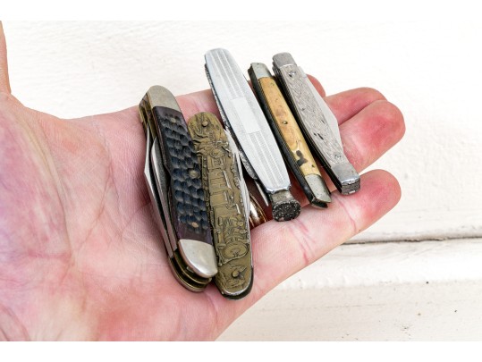 Collection Of 5 Antique / Vintage Pocket Knives