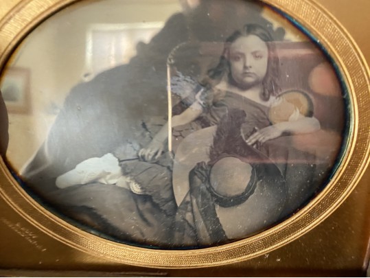 Large Oval Daguerreotype Of A Young Girl