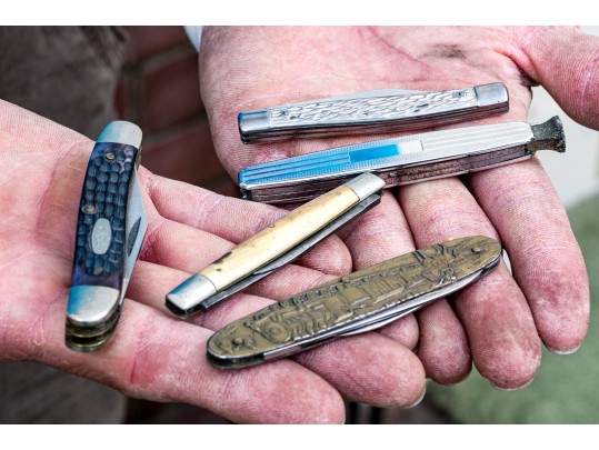 Collection Of 5 Antique / Vintage Pocket Knives