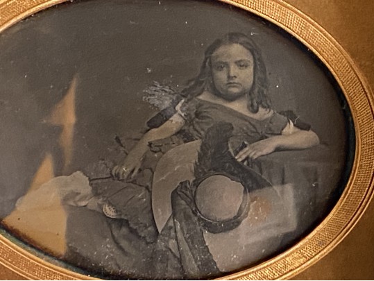 Large Oval Daguerreotype Of A Young Girl