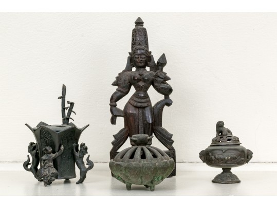 Collection Of South East Asian Incense Burners
