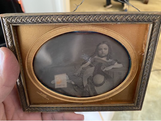 Large Oval Daguerreotype Of A Young Girl