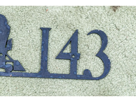 Three Cast Aluminum House Decorations