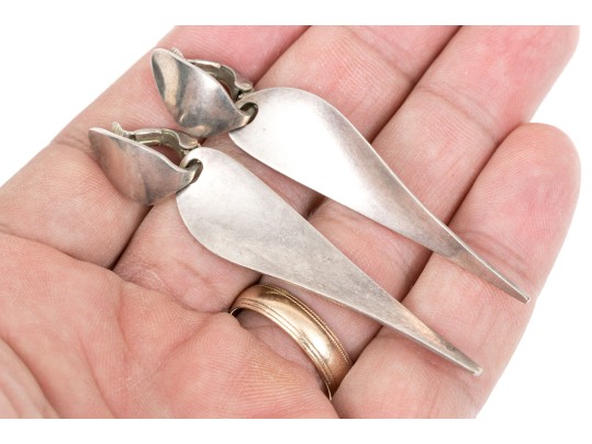 Georg Jensen Nanna Ditzel Wonderful Sterling Silver Drop Pendant Earrings