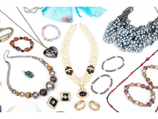 Extra Large Lot Of Colorful Costume Jewelry