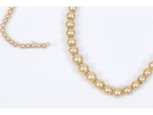 Collection Of Four Vintage Pearl Necklaces
