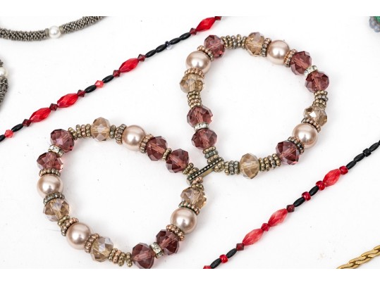 Extra Large Lot Of Colorful Costume Jewelry