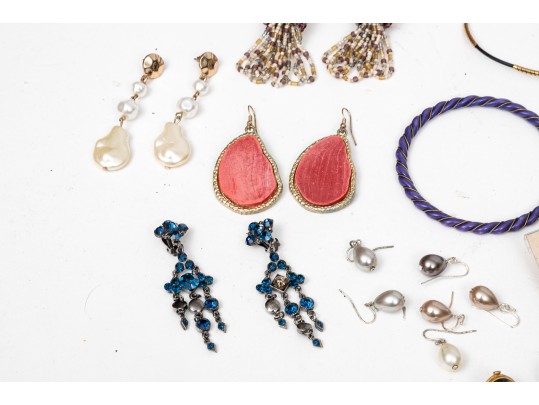 Extra Large Lot Of Colorful Costume Jewelry