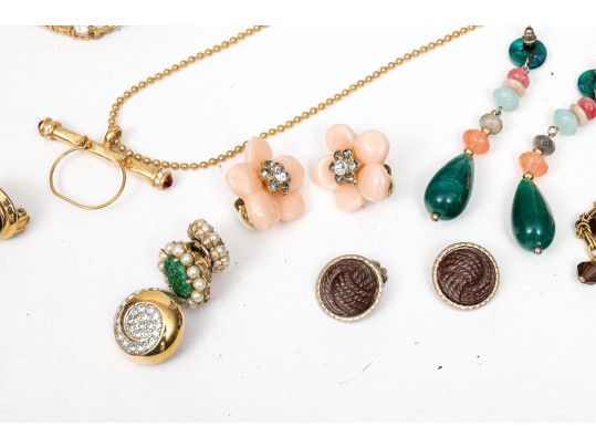 Extra Large Lot Of Colorful Costume Jewelry