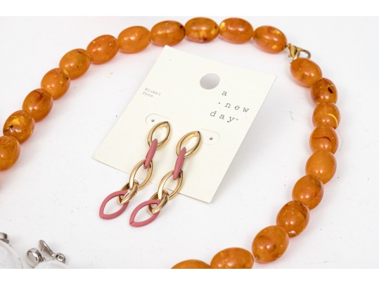 Extra Large Lot Of Colorful Costume Jewelry