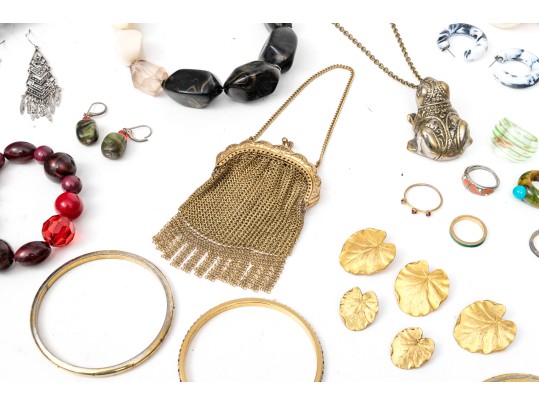 Extra Large Lot Of Colorful Costume Jewelry