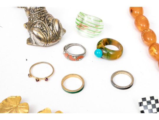 Extra Large Lot Of Colorful Costume Jewelry