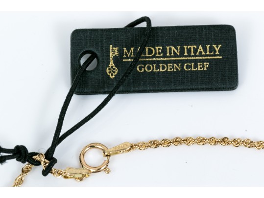 14k Yellow Gold Lightweight 16