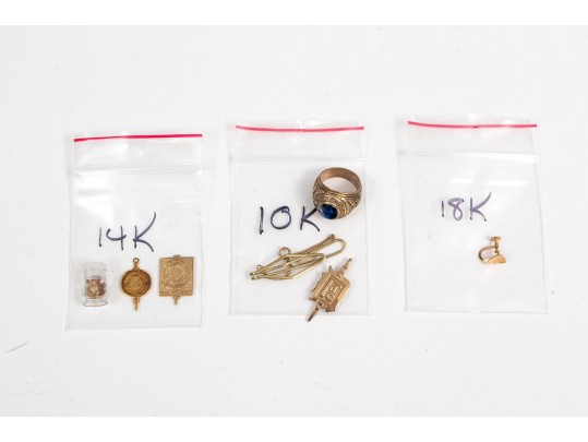 Scrap Gold Lot Of 10K, 14K & 18K