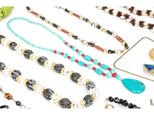 Extra Large Lot Of Colorful Costume Jewelry