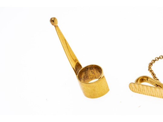 18K Yellow Gold Lot, 7.4 Dwt