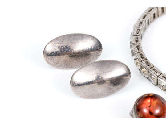 Lot Of Assorted Sterling And Sterling Vermeil Jewelry